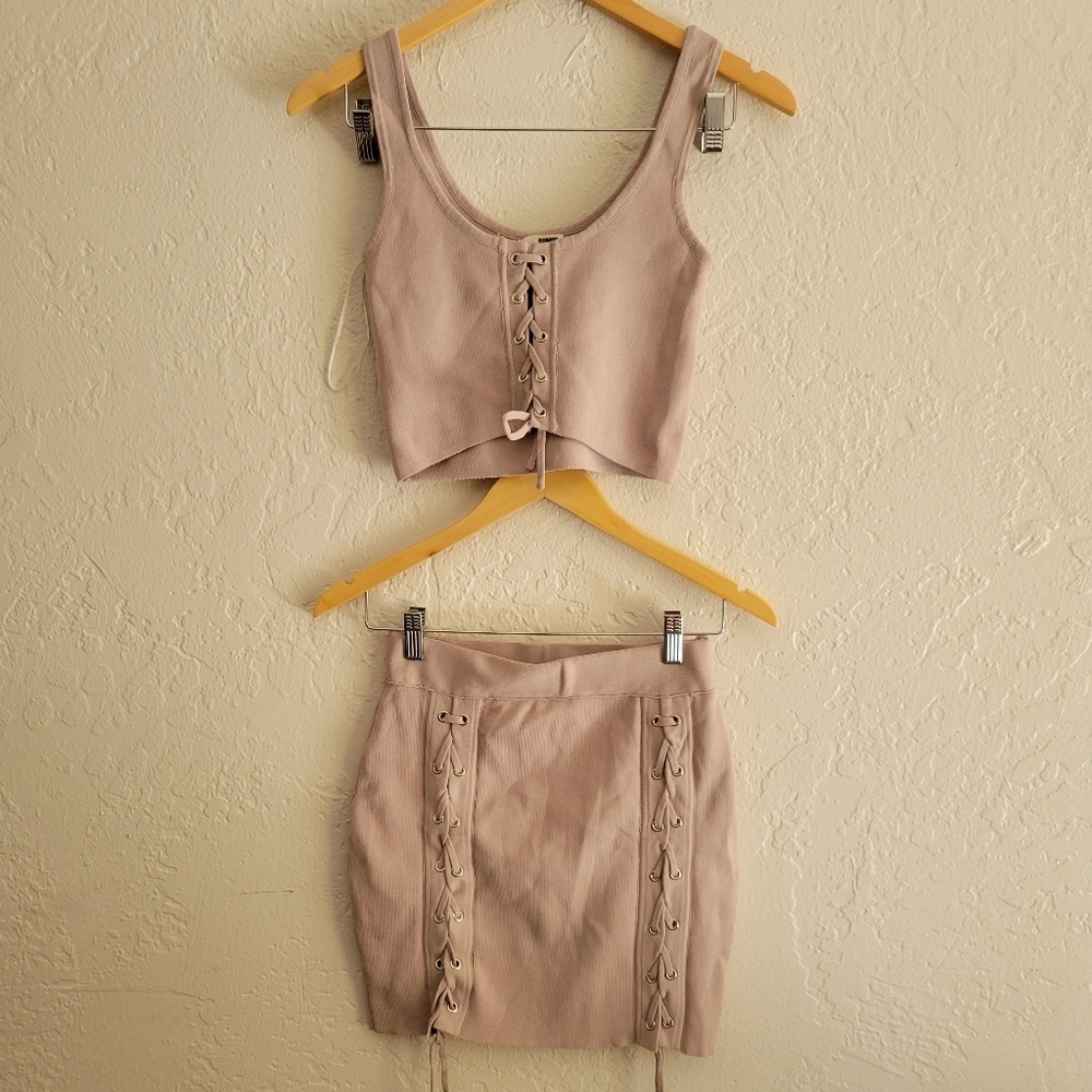 Rumor Boutique Outfit Top and Skirt S/M NWT